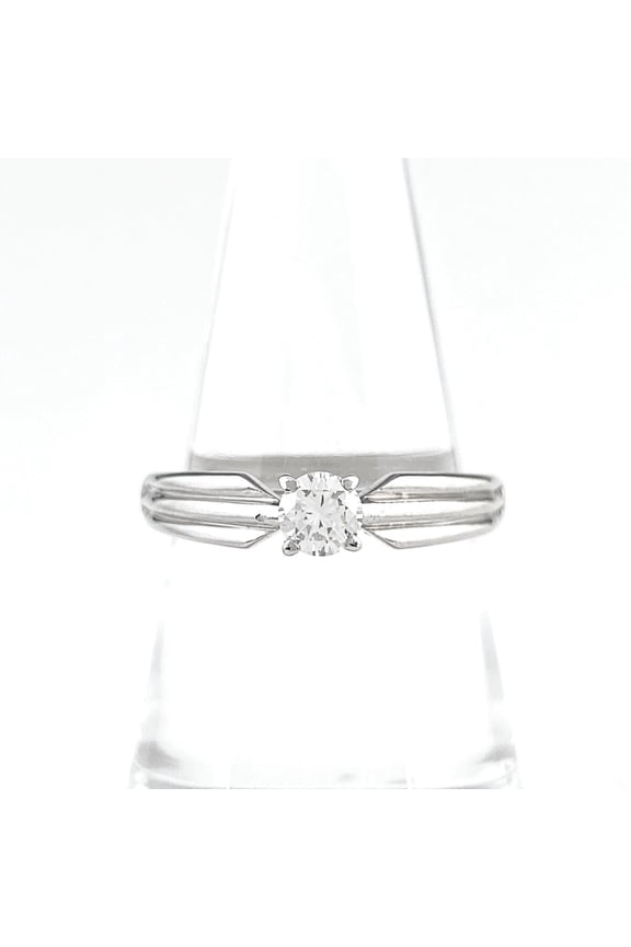 Pre-Owned Cartier Diamond Design Ring, Platinum, Pt950, Women's (Good)