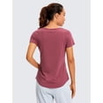thumbnail image 2 of Remera CRZ YOGA de Algodón Pima Manga Corta Misty Merlot Talle S, 2 of 8