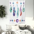 thumbnail image 3 of Boho Tapestry, Several Tribal Feather Collection in Psychedelic Hippie Universe Cosmos Harmony Forms, Wall Hanging for Bedroom Living Room Dorm Decor, 40W X 60L Inches, Multicolor, by Ambesonne, 3 of 5