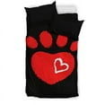 thumbnail image 1 of Juego de cama con estampado de patas, 1 of 4