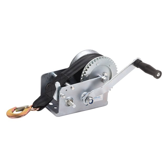 Dawot Boat Trailer Winch Hand Winch 2500lbs Heavy Duty Hook with 23ft