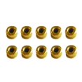 thumbnail image 1 of 10 Uds Guías de ojos de poste DIY Zulema Anillos de cerámica Golden Groove 03, 1 of 5