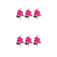 thumbnail image 1 of Yuarrent 3 piezas iluminan la sala de estar con flores de orquídeas Phalaenopsis artificiales decoradas en la sala de estar quad rose red cuádruple rosa roja 2piezas, 1 of 6