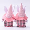 thumbnail image 4 of Decoraciones De Pascua Orejas De Conejo Gnomos De Pascua Muñeca Sueco Tomte Elfo Decoración Primavera Gnomos Pascua Vacaciones Decoración Del Hogar Regalos Inevent FN006808-02, 4 of 6