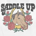 thumbnail image 2 of Women's Lost Gods Saddle Up Horse  Graphic Tee White Large, 2 of 4