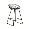 thumbnail image 3 of CosmoLiving by Cosmopolitan Ellis 24" Metal Counter Height Bar Stool, Black, 3 of 11
