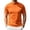 281#Orange, variant on Men's Mock Turtleneck Short Sleeve Soft Lightweight Casual Basic T-Shirts Solid Pullover Tops Orange S