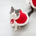 thumbnail image 5 of Cat Dog Christmas Outfit Pet Costume Cape, Santa Christmas Cat Clothes Cloak with Xmas Hat, Soft and Cute Elk Style Apparel for Cats and Puppy, Funny Christmas Pet Dress Up, 5 of 8