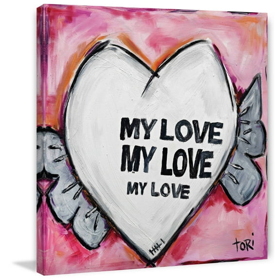 Marmont Hill "My Love" by Tori Campisi Painting Print on Canvas
