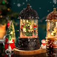 thumbnail image 3 of Caja de música de árbol de Navidad, carrusel de Santa Claus, bola de cristal, caja de octava, nieve flotante, regalo de cumpleaños, decoración de Navidad, 3 of 4