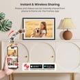 thumbnail image 3 of Frameo Digital Photo Frame 10.1inch NUSICAN WiFi Electric Picture Frame with 1280 x 800 HD Touch Screen 32GB Memory, Support Auto Rotate Wall Mountable, Share from Phone App Instantly, 3 of 9