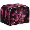 thumbnail image 2 of UNICEU Valentine's Day Toaster Dust Cover Protector Compatible with 2 Slice Butterfly Heart Print Heat-Resistant Dust Protection Anti-scratch Home Kitchen Decor, 2 of 7
