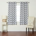 thumbnail image 4 of Best Home Fashion Chevron Room Darkening Curtain Panel, 4 of 10