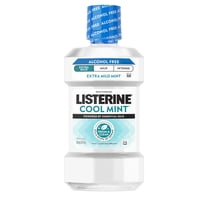 Listerine Extra Mild Alcohol-Free Mouthwash, Cool Mint, 250 mL