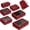 Red, variant on WANDF 7 Set Compression Packing Cubes Tear-Resistant Travel Packing Organizers with Number Icon,Compressible Suitcase Packing Organizer for Travel Accessories, Overnight,Camping(Green)