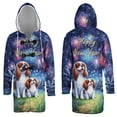 thumbnail image 3 of Happy New Year Cavalier King Charles Spaniel Family Cheer Winter Firework All Over Print 3D Hooded Duffle Toggle Coat Dog Lover Gifts - 02025, 3 of 6