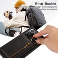 thumbnail image 5 of Decase Compatible with Samsung Galaxy Note 20 Ultra Case with Card Holder and Strap for Women,Crossbody Lanyard,Stand Ring Kickstand,Snap Clasp,Phone Wallet Case,Black, 5 of 10