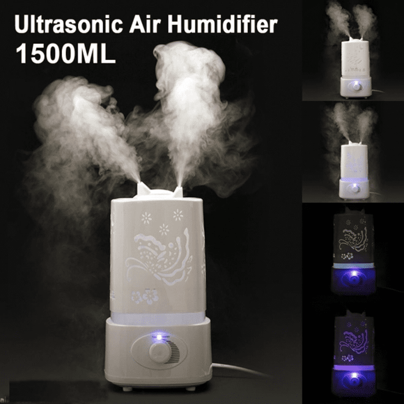 Essential Aroma Oil Diffuser Air Purifier 7LED Ultrasonic Humidifier Night Light 