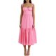 thumbnail image 3 of Vestido largo con correa de espagueti rosa Y2k para mujer, vestido largo plisado sin espalda, vestido fluido, ropa de Halloween, 3 of 5