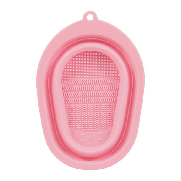 Almohadilla limpiadora para brochas de maquillaje, recipiente limpiador para herramientas de maquillaje, borla para polvos, almohadilla limpiadora para herramientas de belleza, almohadilla exfoliante