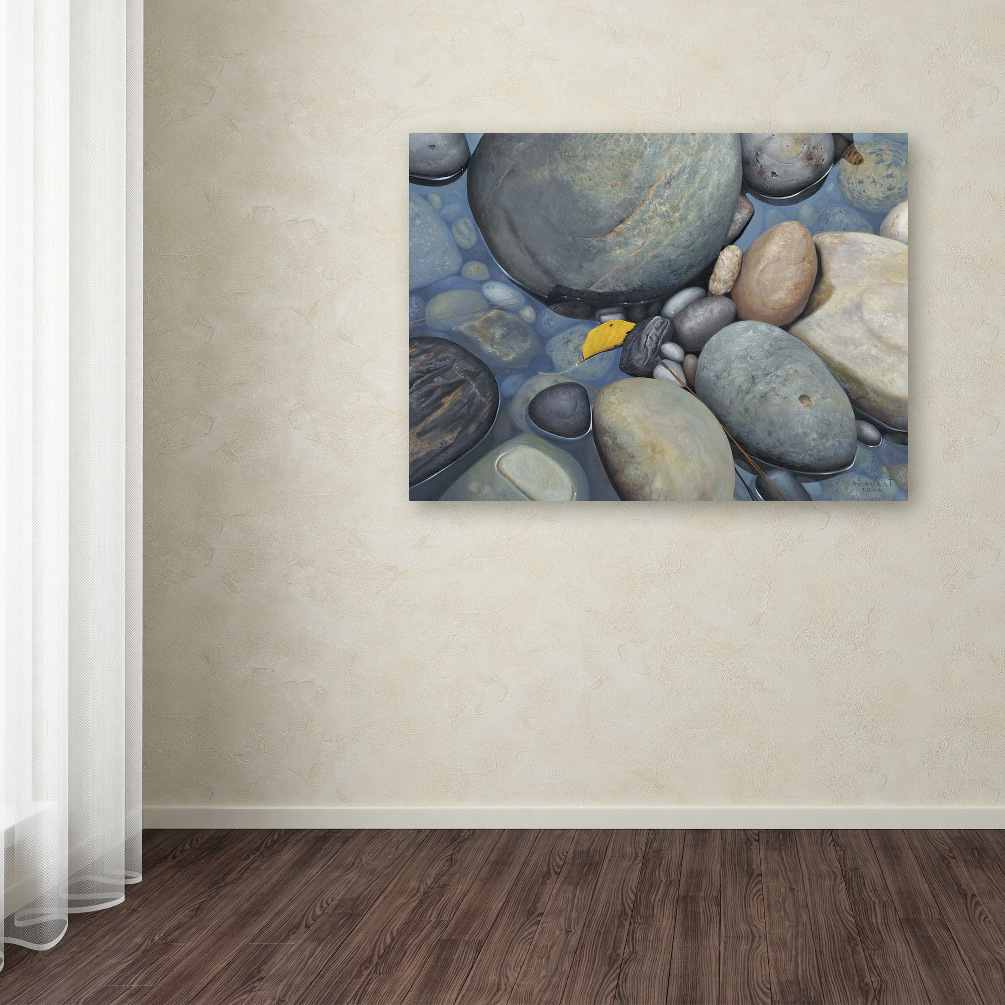 Trademark Fine Art "Reflections on a Gray Day" Canvas Art by Stephen Stavast
