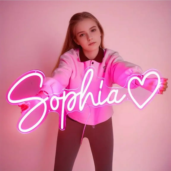 UPONRAY Custom Neon Signs, Customizable USB-Powered & Dimmable LED Neon Light, Stylish Wall Decor as Gifts for Bedroom, Home, Bar, Family, Lover, Friend(Exclusive Link for Price Adjustment)