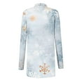 thumbnail image 3 of Hueook Fur Coats for Women Ladies' Casual Long-sleeved Christmas-print Cardigan Top White L, 3 of 4