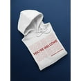 thumbnail image 3 of You're Welcome Hoodie Men -GoatDeals Designs, Male Large, 3 of 4