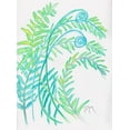 thumbnail image 2 of Dyer, Beverly 25x32 White Modern Wood Framed Museum Art Print Titled - Floral Fern I, 2 of 4