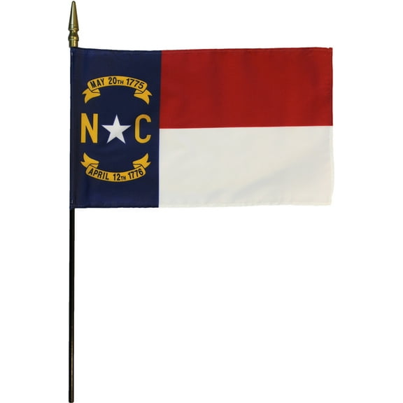 North Carolina - 8"X12" Stick Flag