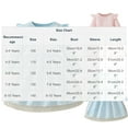 thumbnail image 3 of Atogsazn Kids Girls Ruffle Sleeve Dress Casual Ribbed Long Sleeve Tulle Dresses for Children Summer Princess Clothes 01-Blue 3-4 Years Fashion, 3 of 8