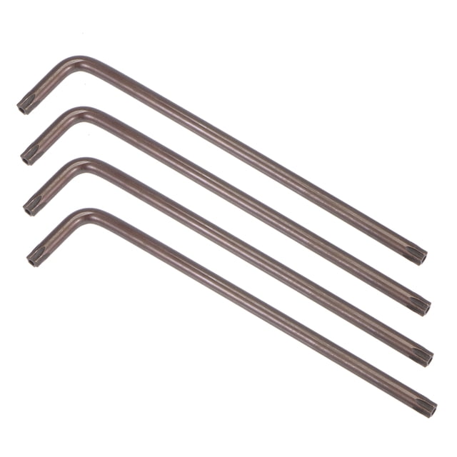 Unique Bargains T45 Anti Tamper Proof Torx Star Key Bit Wrench, L-Shape 7.87-inch Long Arm, S2 Steel 4 Pack