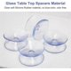 thumbnail image 4 of 10 Pack Double Sided Silicone Rubber Suction Cups for Table Tops, Clear Suction Cup without Hooks, Compatible with Glass Top, Size: 35mm, 4 of 5