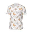 thumbnail image 6 of Wukai Funny Chicken Print Men's Short-Sleeved Mesh T-Shirt,Quick-Dry Short Sleeve Workout T-Shirt-6X-Large, 6 of 8