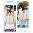 thumbnail image 7 of Waterproof Tennis Backpack For Pickleball Badminton, Convertible Crossbody Sports Racket Bag With Large Storage, Gym Travel Backpack For Men Women Athletes, 7 of 7