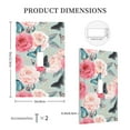 thumbnail image 3 of DouZhe 1-Gang Toggle Switch Wallplate, Vintage Pink Roses Butterflie Decorative Wall Plates, 3 of 7