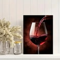 thumbnail image 2 of Red Wine Pouring Canvas Wall Art，Suitable for Living Room， Dining Room， Kitchen， Bar， Wine Cellar Decoration, 2 of 8