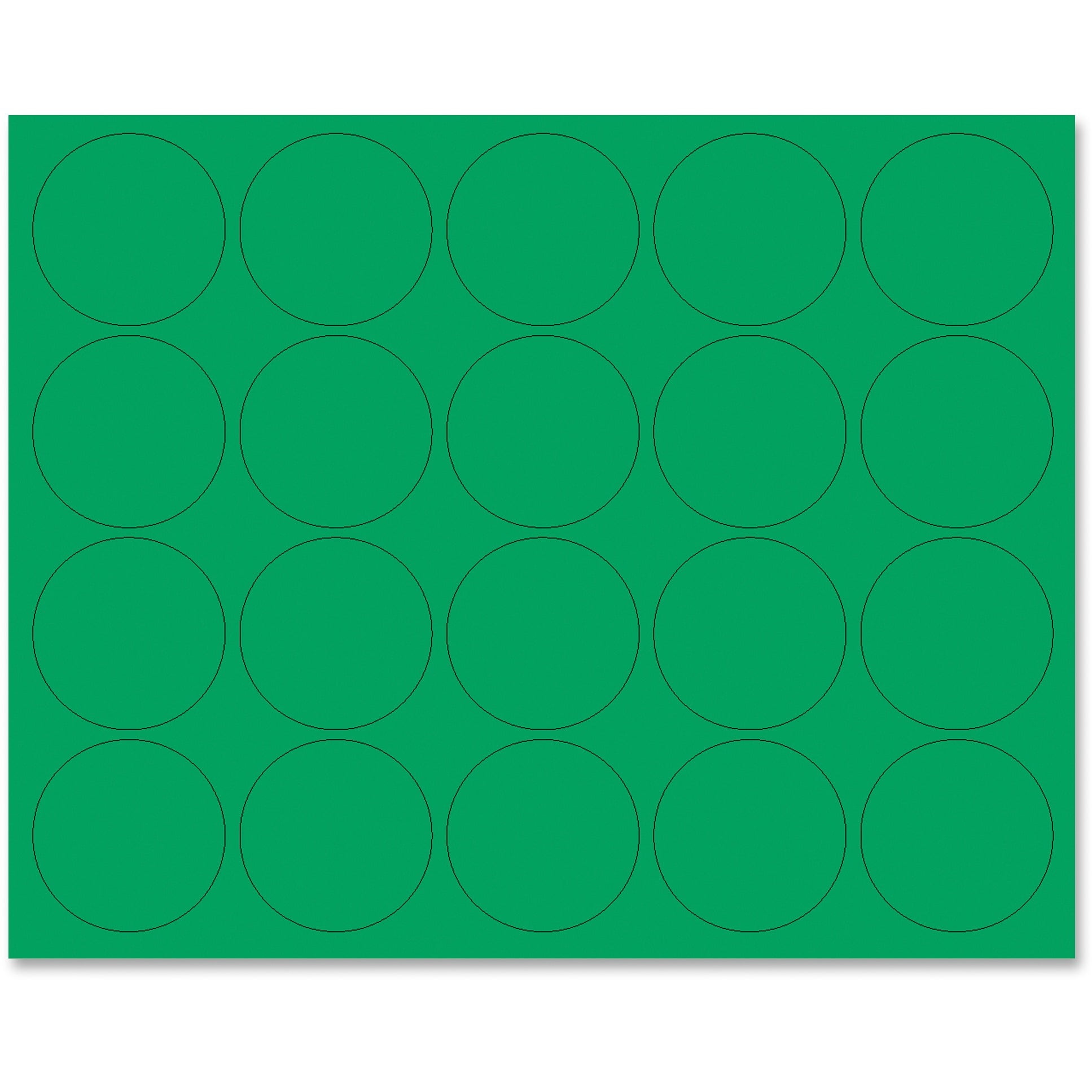 MasterVision, BVCFM1602, Color Coding Dots, 20 / Pack, Green
