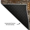 thumbnail image 5 of Addison Rugs Mayfield Premium Machine Washable Traditional Global Copper Rectangle Rug, 5' x 7'6", 5 of 7
