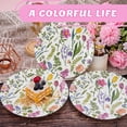 thumbnail image 5 of DTFMZOV 50pcs Wildflower Party Paper Plates 8.5 Inch, Disposable Floral Cake Dessert Plates for Spring Summer Picnic Wedding Baby Shower Birthday Tea Party Supplies, 5 of 9