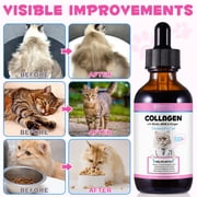 Oimmal Collagen Drops for Cats - 2 fl oz | Salmon Flavor - Support for Cats Joints, Skin, Digestive & Immune System, Liquid Collagen Supplement for Cat
