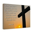 thumbnail image 5 of Scripture Walls John 3:17 God Sent His Son Bible Verse Canvas Christian Wall Art Ready to Hang Unframed, 5 of 16