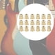 thumbnail image 4 of Virolas de cuerda de repuesto, GE30 18 piezas Virola de cuerda eléctrica dorada Virola de guitarra Calidad en la que puede confiar, 4 of 8