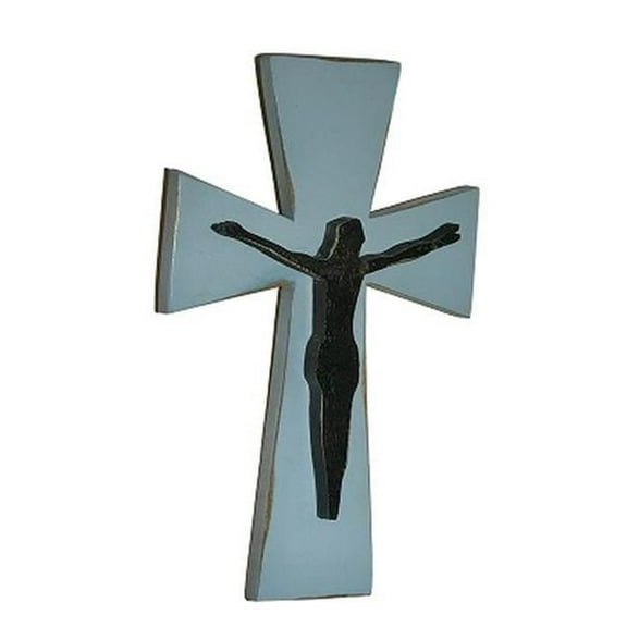 Metrotex Designs 79039 6.75 x 1 x 10.75 in. Flared Wall Crucifix