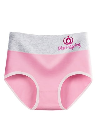 Plus Size Menstrual Period Underwear for Women Mid Waist Cotton Postpartum  Ladies Panties Briefs Girls-4Pack