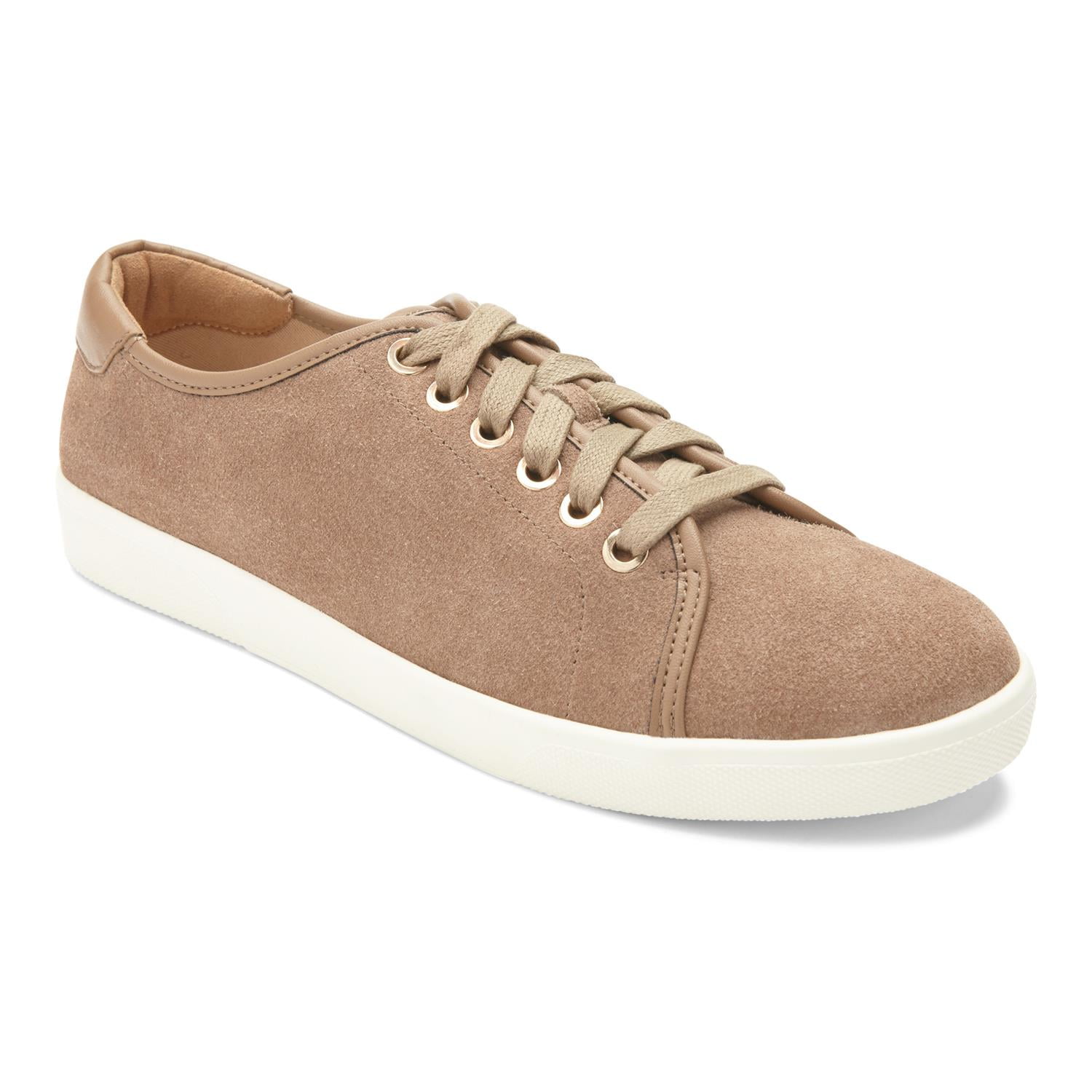 Vionic Sunny Brinley - Women's Water Resistant Suede Sneaker - Walmart.com