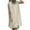 Beige, variant on Lovskoo Womens Cotton Linen Dress Summer Casual Mini Sleeveless Button Down Shirt Dress Shoulder Drawstring Loose Beach Cover Up Dress Navy