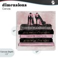thumbnail image 4 of Stupell Industries Contemporary All Things Fashion Book Stack Canvas Art, 17 x 17, by Natalie Carpentieri, 4 of 8