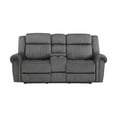thumbnail image 3 of Lexicon Brennen Microfiber Power Double Reclining Loveseat in Charcoal, 3 of 9
