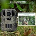 thumbnail image 3 of Trail Camera, 2 Inch Color LCD IP65 Waterproof Hunting Camera 90 Degree Viewing Night Vision  for Animal Observation, 3 of 7